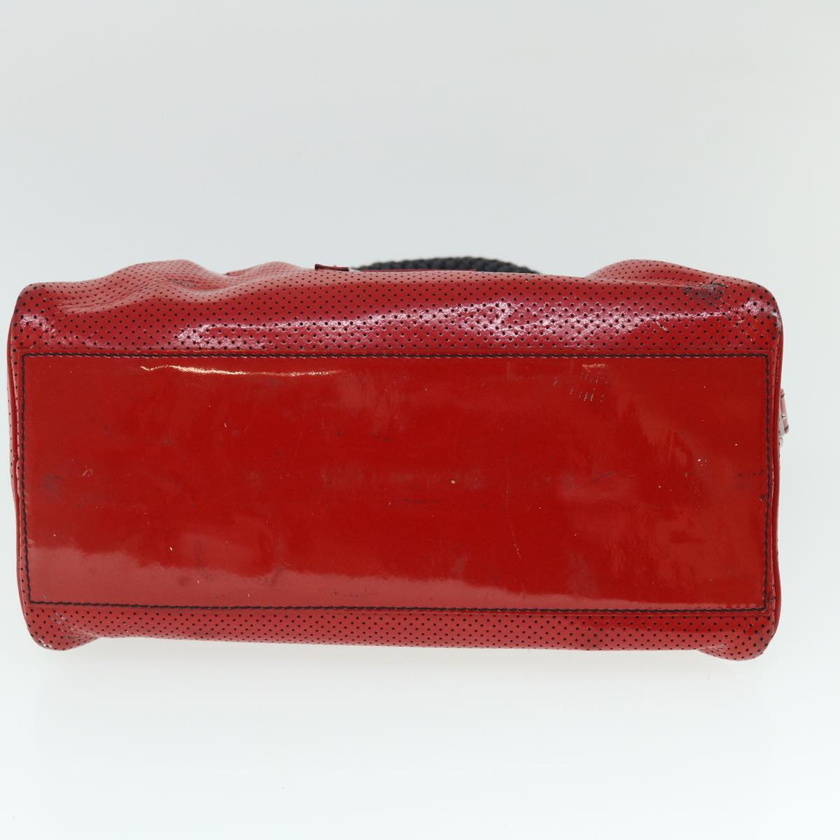 FENDI Hand Bag Enamel Red bs7758