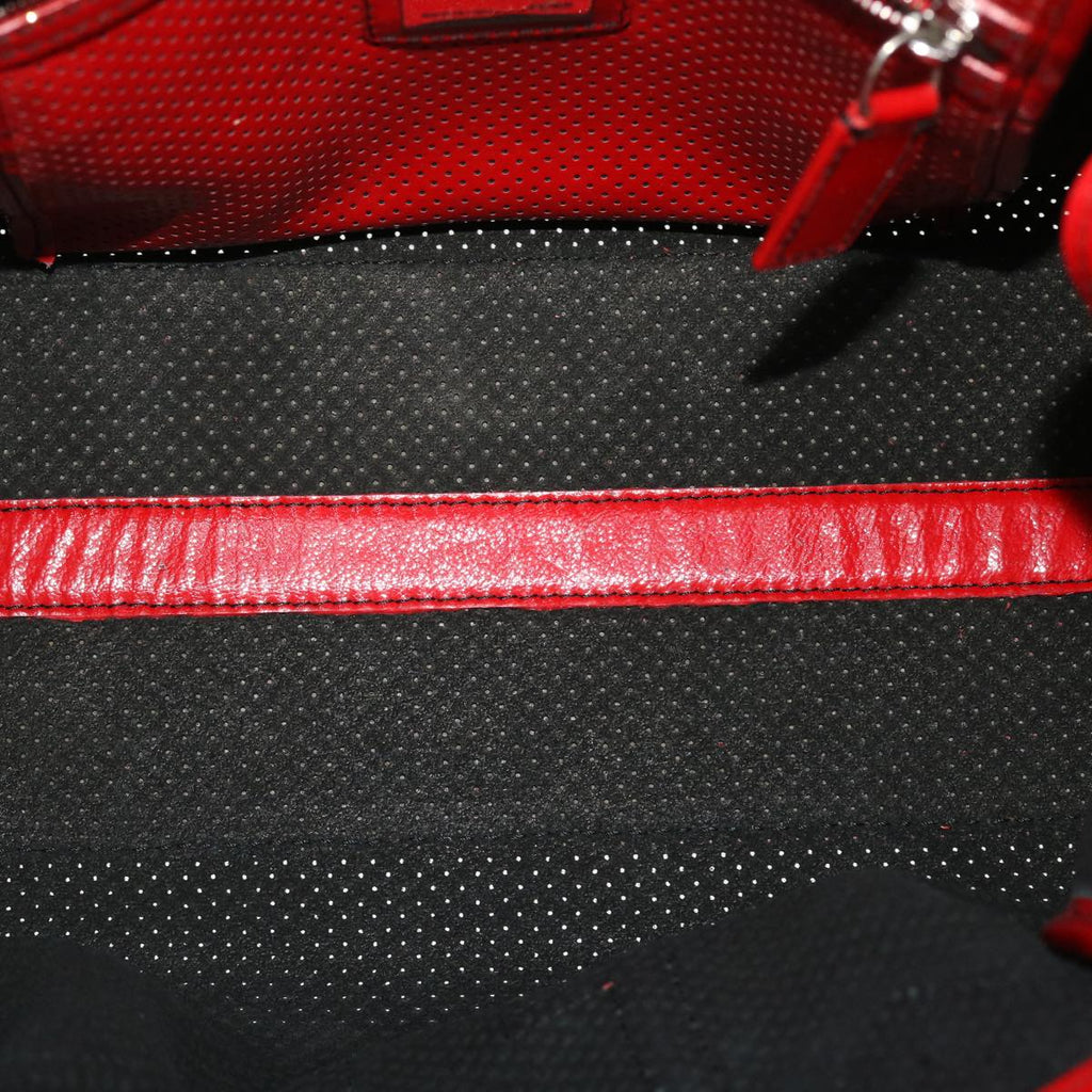 FENDI Hand Bag Enamel Red bs7758