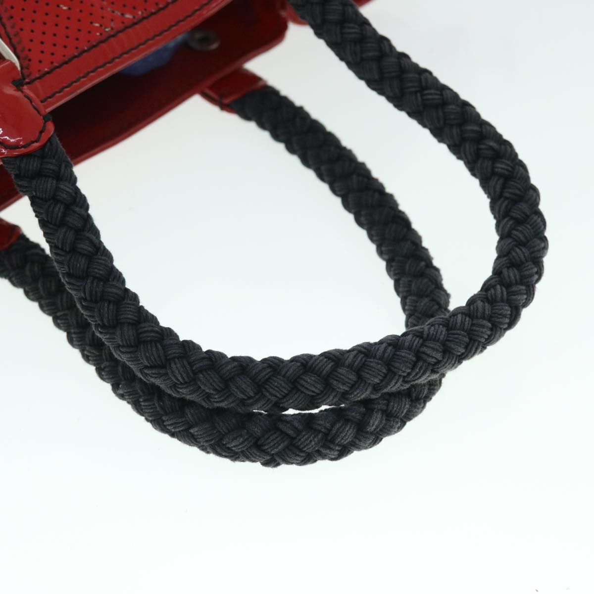 FENDI Hand Bag Enamel Red bs7758