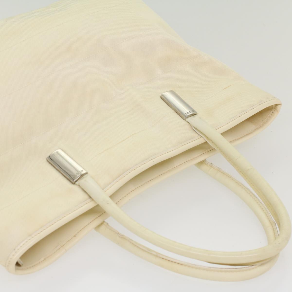 GUCCI Tote Bag Nylon Beige 002 2123 0457 bs7823