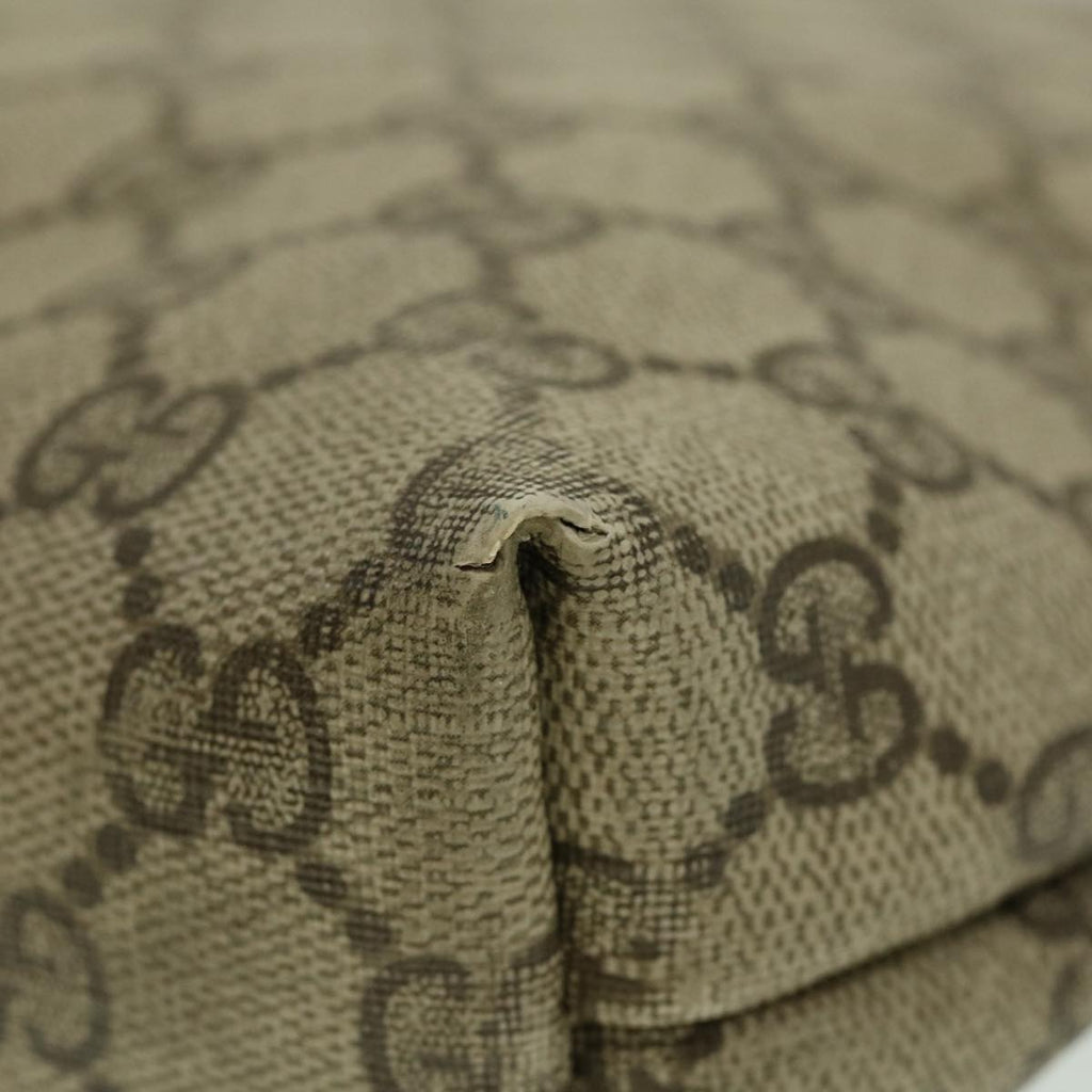 GUCCI Web Sherry Line GG Canvas Tote Bag Beige Red Green bs784