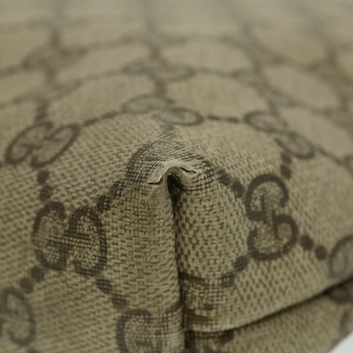 GUCCI Web Sherry Line GG Canvas Tote Bag Beige Red Green bs784