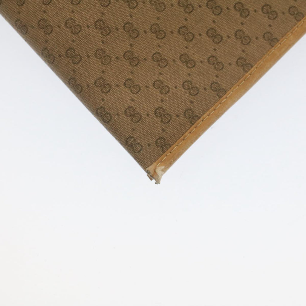 GUCCI Micro GG Canvas Business Bag PVC Leather Beige bs7876