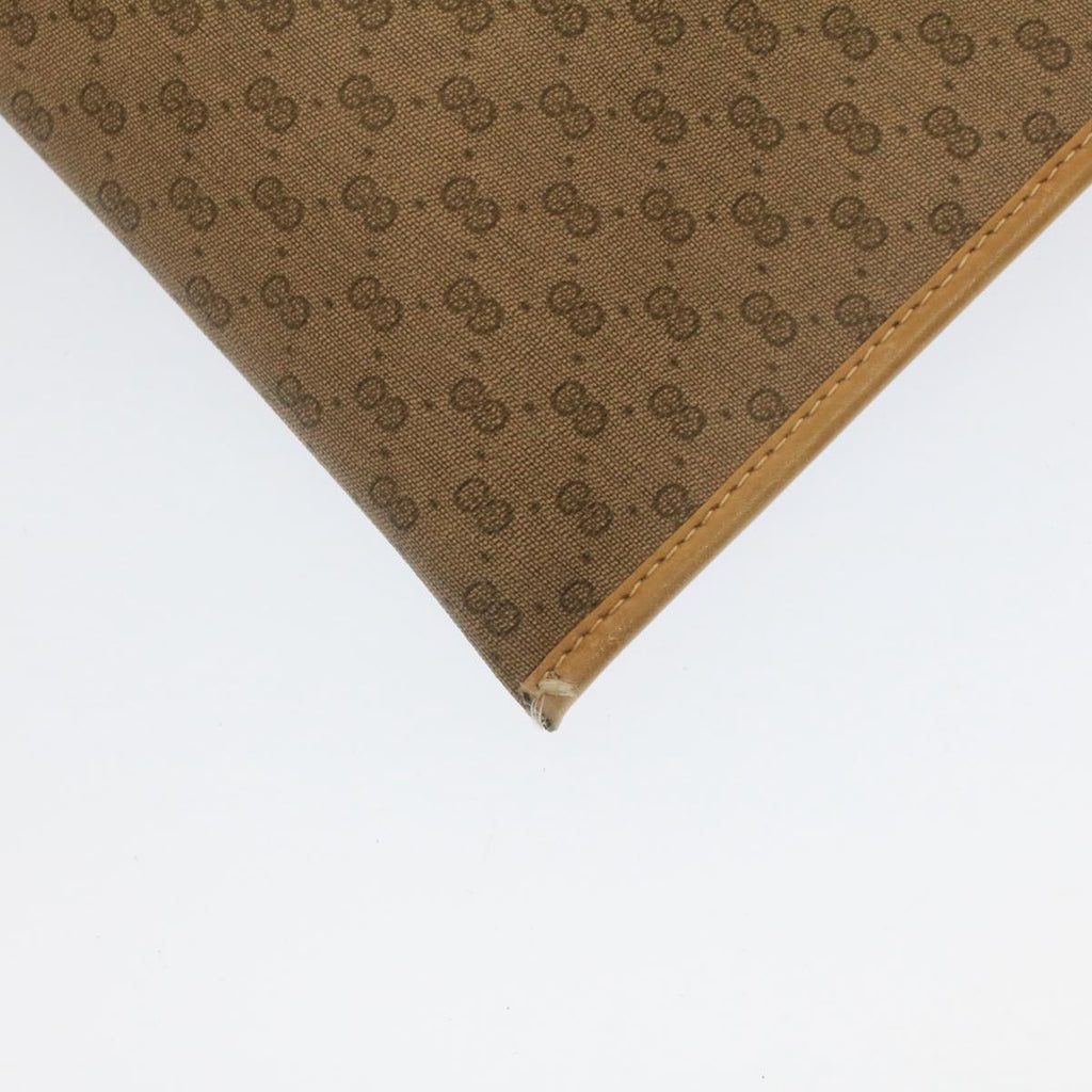 GUCCI Micro GG Canvas Business Bag PVC Leather Beige bs7876
