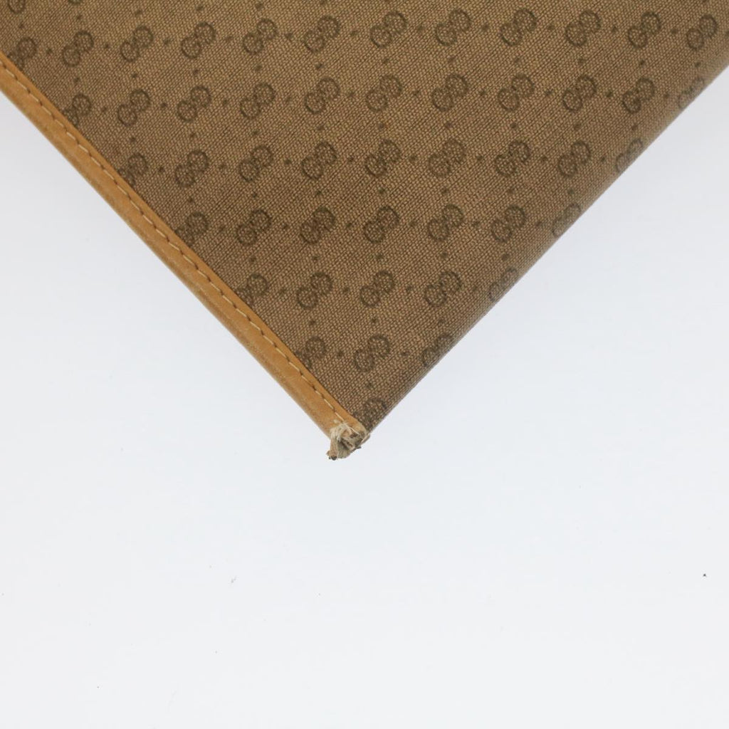 GUCCI Micro GG Canvas Business Bag PVC Leather Beige bs7876