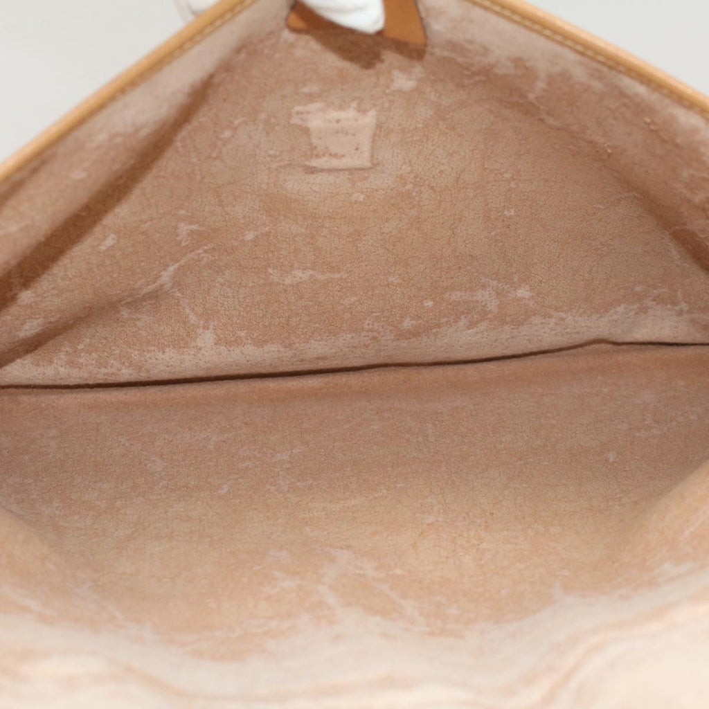 GUCCI Micro GG Canvas Business Bag PVC Leather Beige bs7876