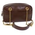 GUCCI Chain Shoulder Bag Leather Brown 001 115 1498 bs7878