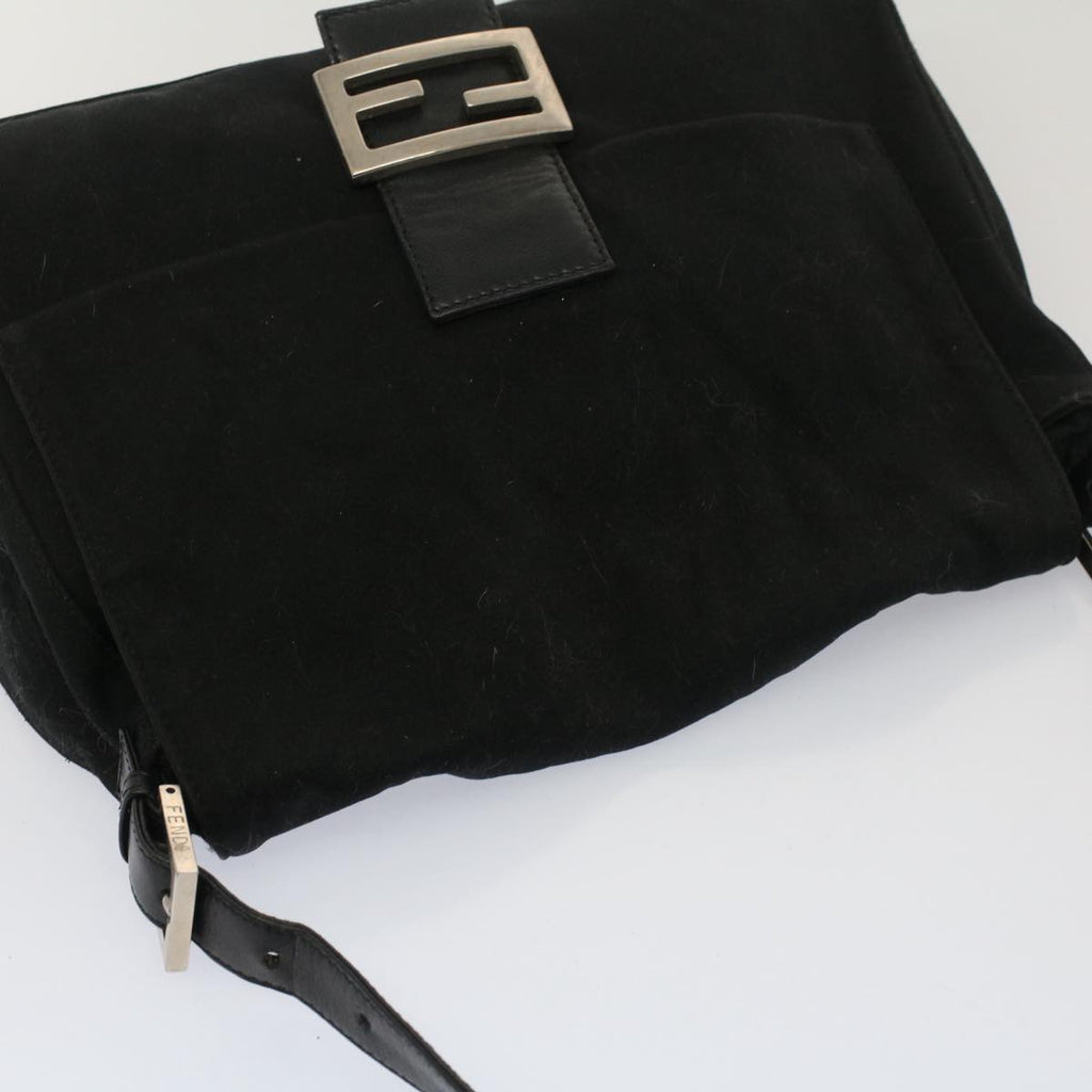 FENDI Mamma Baguette Shoulder Bag Nylon Black 2355 26325 009 bs7910