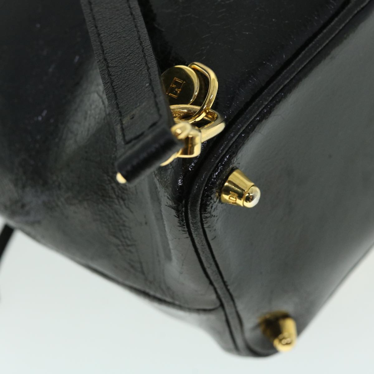 FENDI Backpack Leather Black bs7930