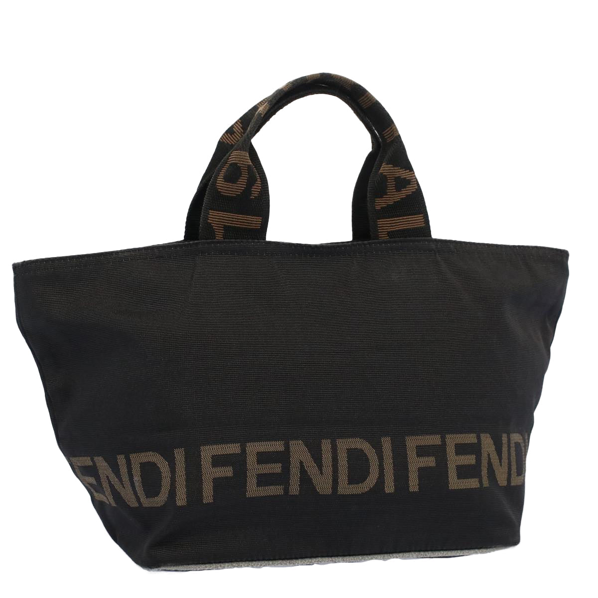 FENDI Hand Bag Nylon Black bs7932