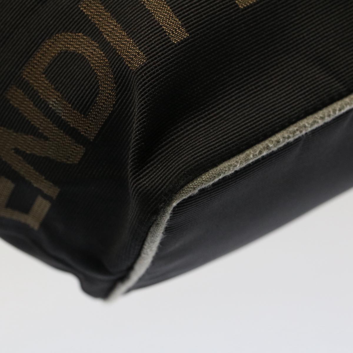 FENDI Hand Bag Nylon Black bs7932