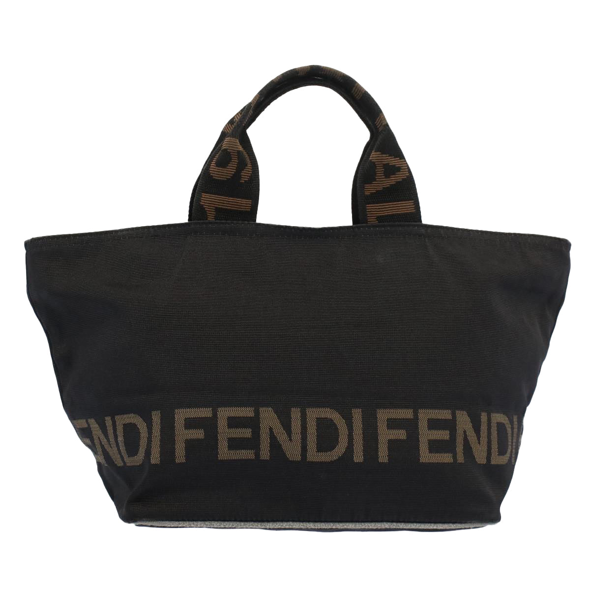 FENDI Hand Bag Nylon Black bs7932