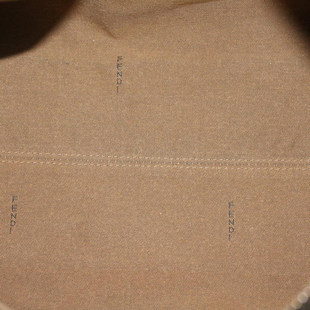 FENDI Zucca Canvas Boston Bag Leather Black Brown bs7951