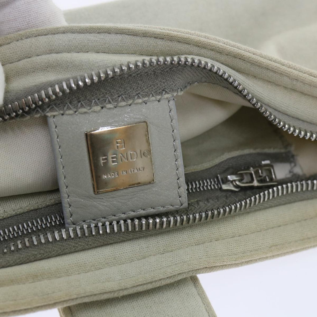 FENDI Mamma Baguette Shoulder Bag cotton Beige Pink bs7965