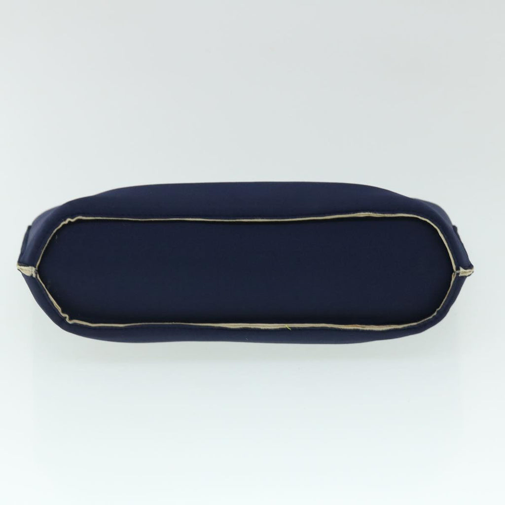 CHANEL Hand Bag Canvas Navy CC bs8016