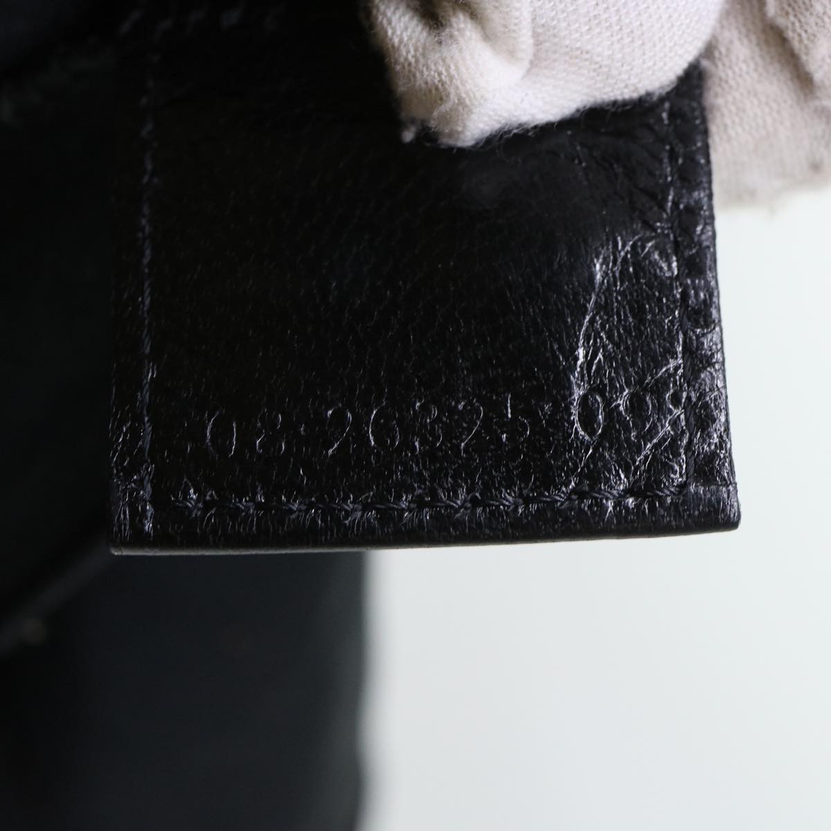 FENDI Mamma Baguette Shoulder Bag Nylon Leather Black bs8028