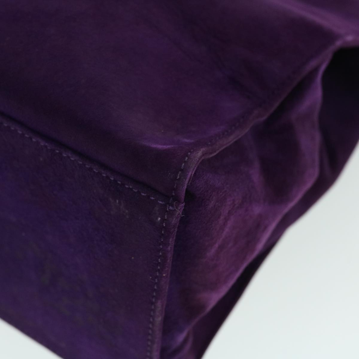 FENDI Shoulder Bag Suede Purple bs8035
