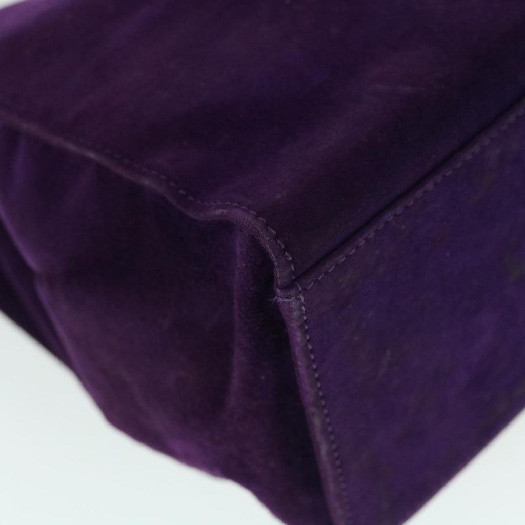 FENDI Shoulder Bag Suede Purple bs8035