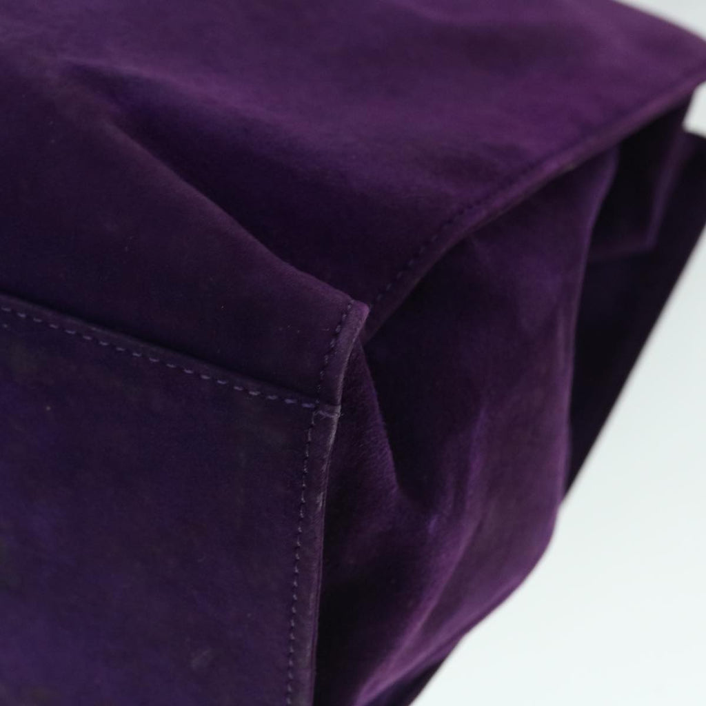 FENDI Shoulder Bag Suede Purple bs8035