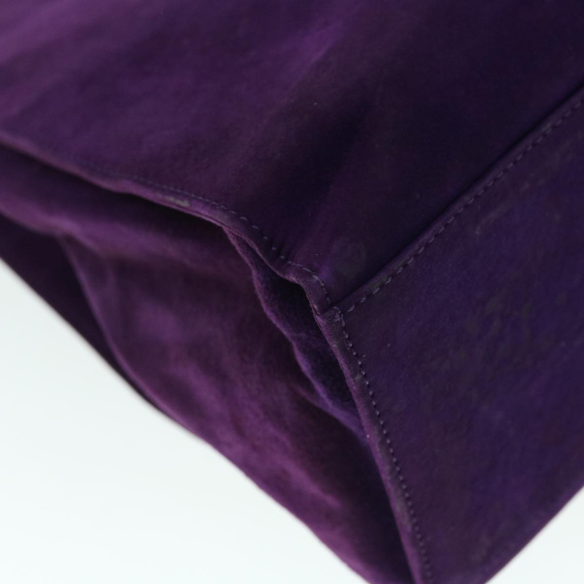 FENDI Shoulder Bag Suede Purple bs8035