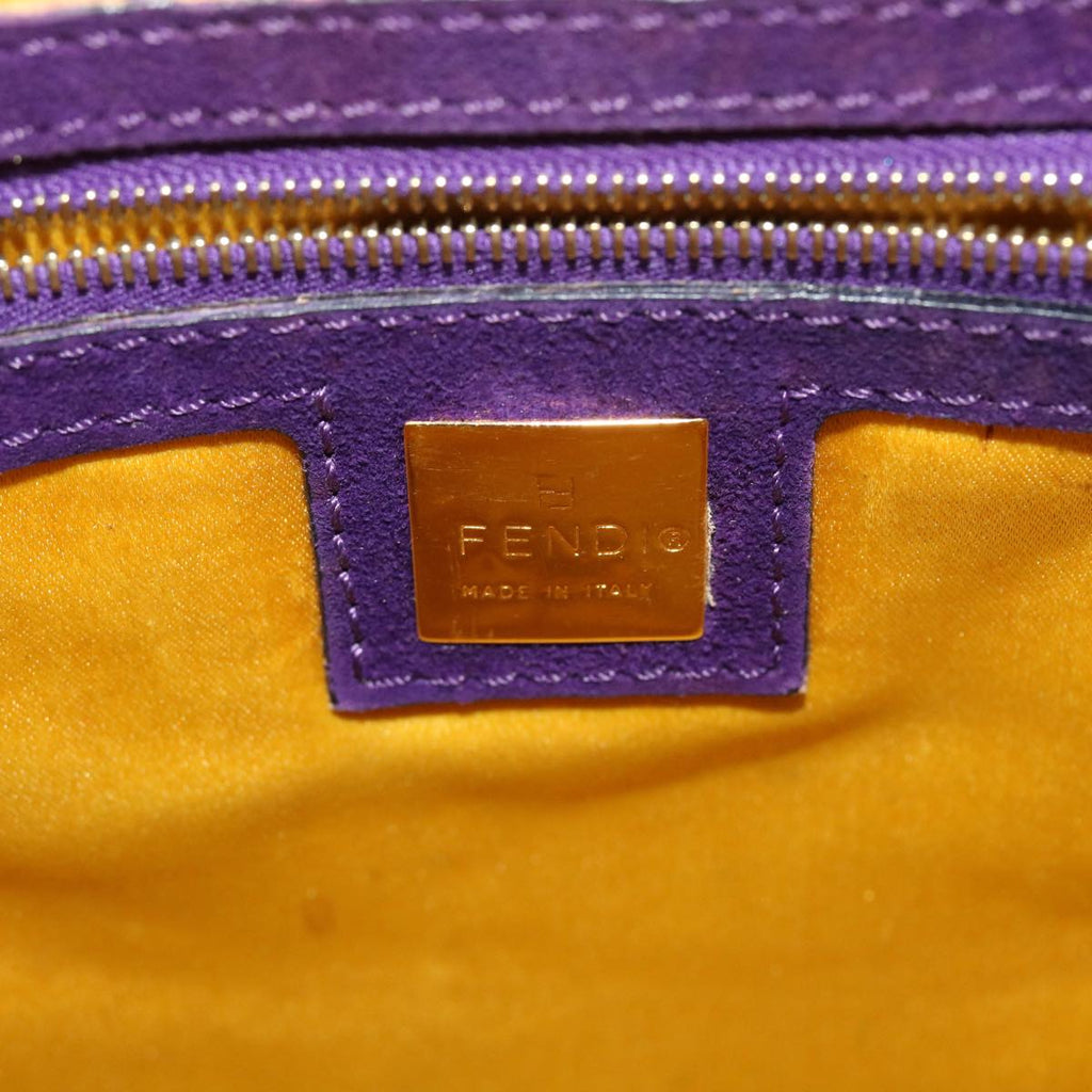 FENDI Shoulder Bag Suede Purple bs8035