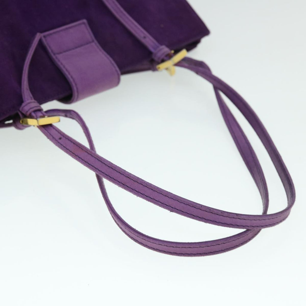 FENDI Shoulder Bag Suede Purple bs8035