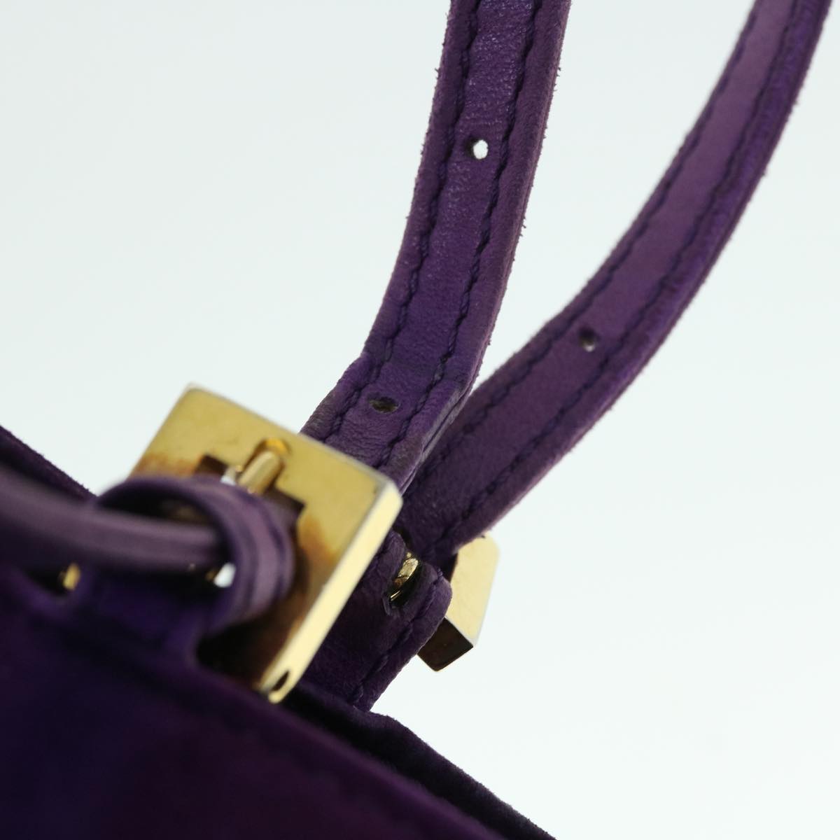 FENDI Shoulder Bag Suede Purple bs8035