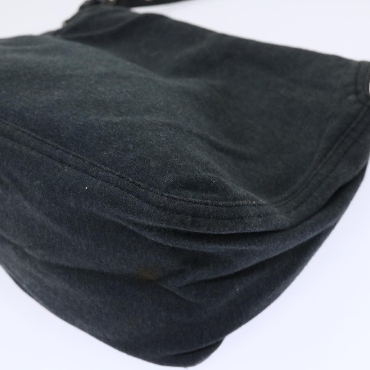 FENDI Mamma Baguette Shoulder Bag Cotton Gray 2305 26426 099 bs8040