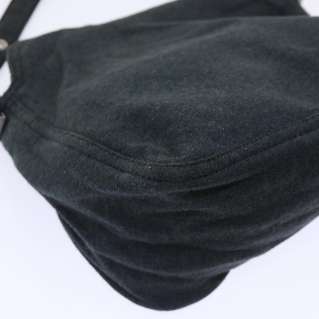 FENDI Mamma Baguette Shoulder Bag Cotton Gray 2305 26426 099 bs8040