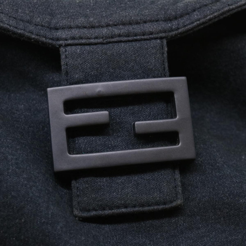 FENDI Mamma Baguette Shoulder Bag Cotton Gray 2305 26426 099 bs8040