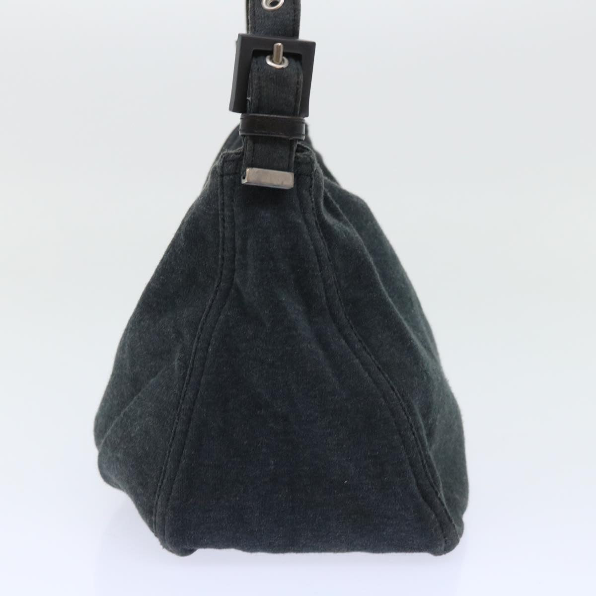 FENDI Mamma Baguette Shoulder Bag Cotton Gray 2305 26426 099 bs8040