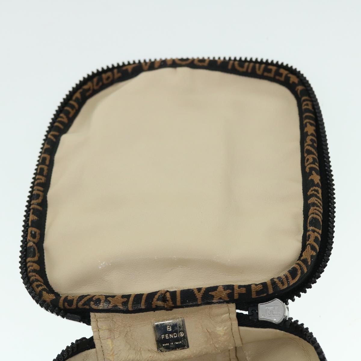 FENDI Pouch Canvas Black bs8044
