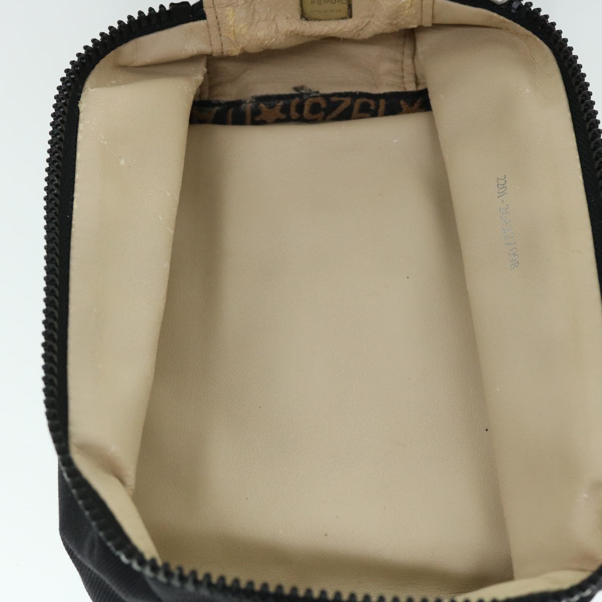 FENDI Pouch Canvas Black bs8044