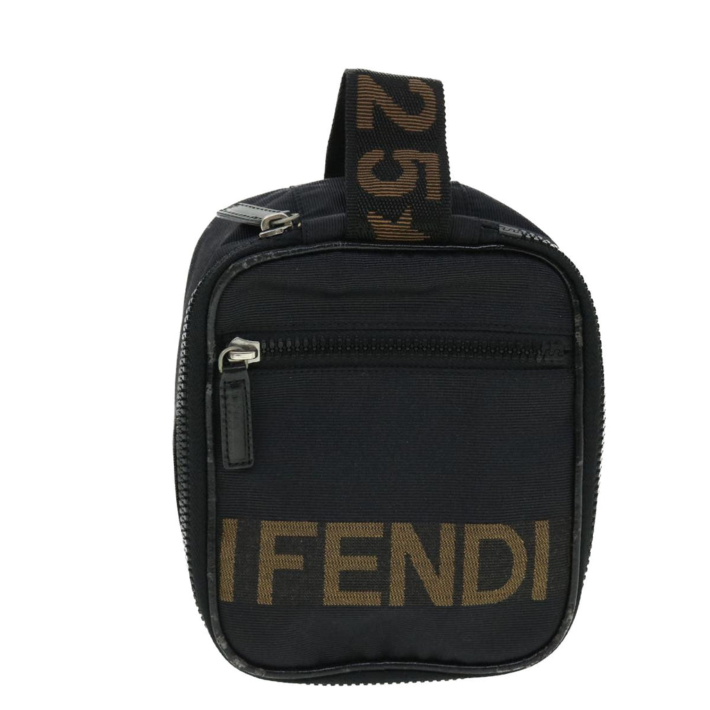 FENDI Pouch Canvas Black bs8044