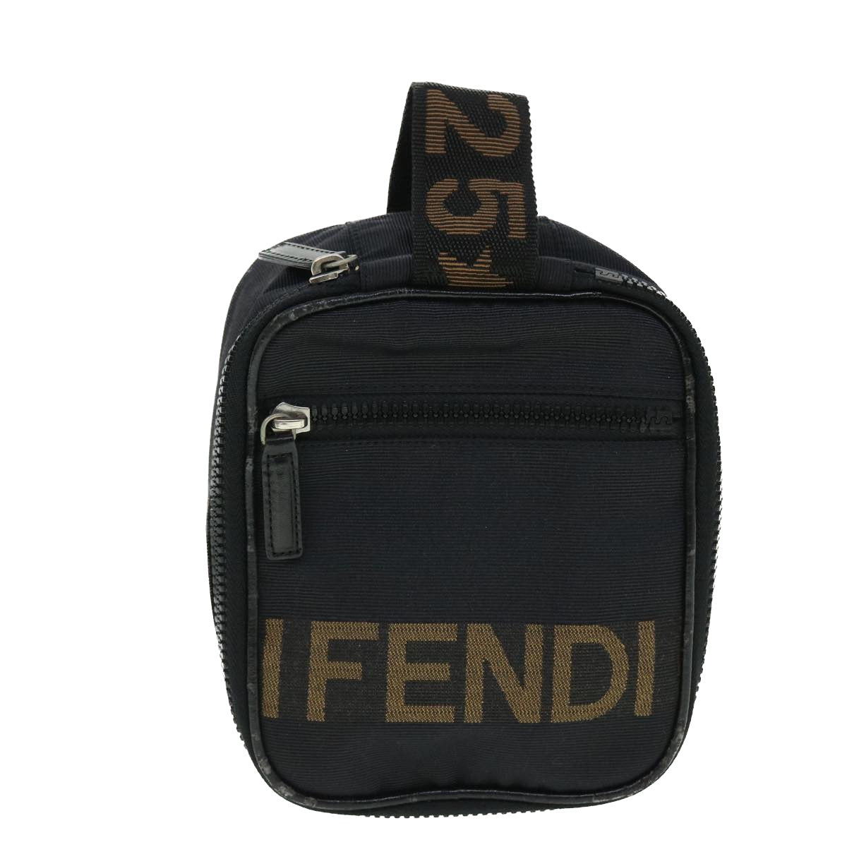 FENDI Pouch Canvas Black bs8044