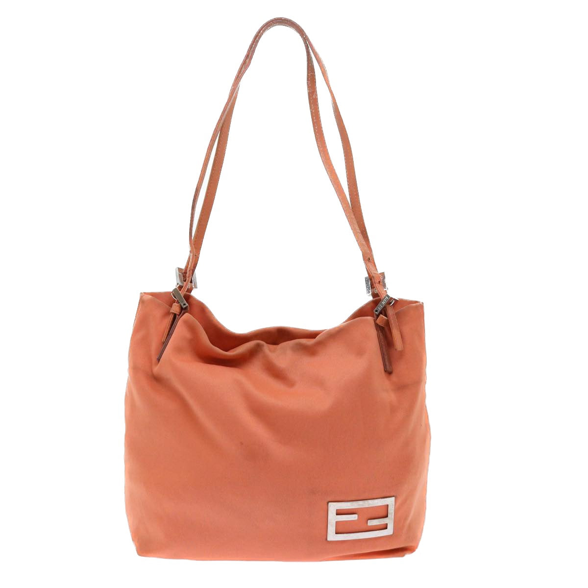FENDI Shoulder Bag Nylon Orange bs8046