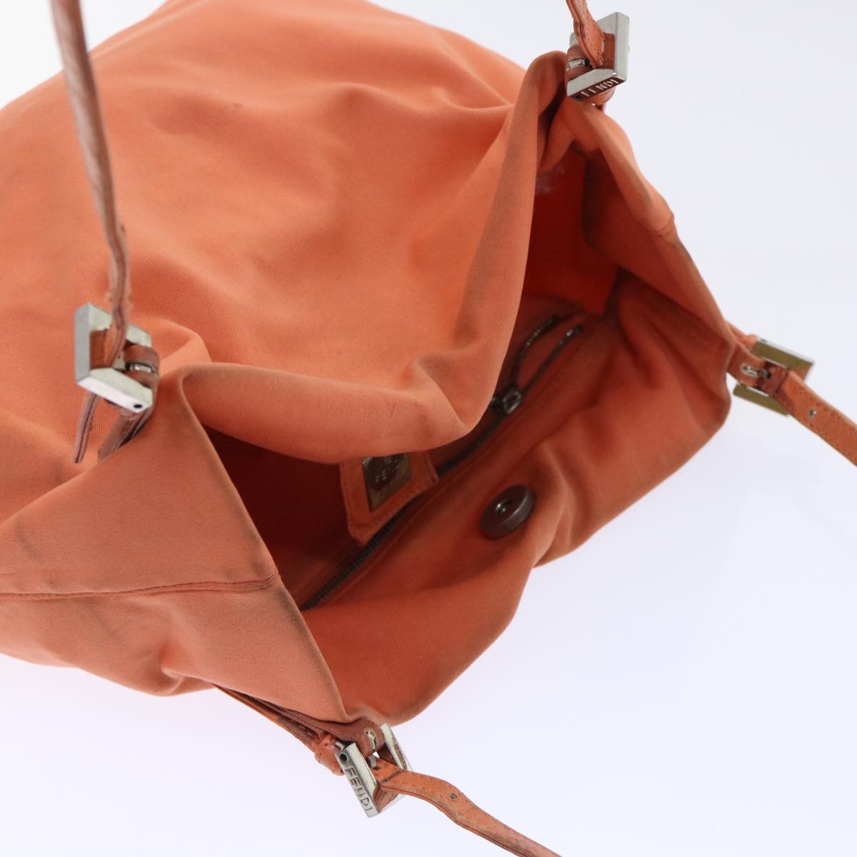 FENDI Shoulder Bag Nylon Orange bs8046