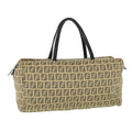 FENDI Zucchino Canvas Hand Bag Beige bs8088