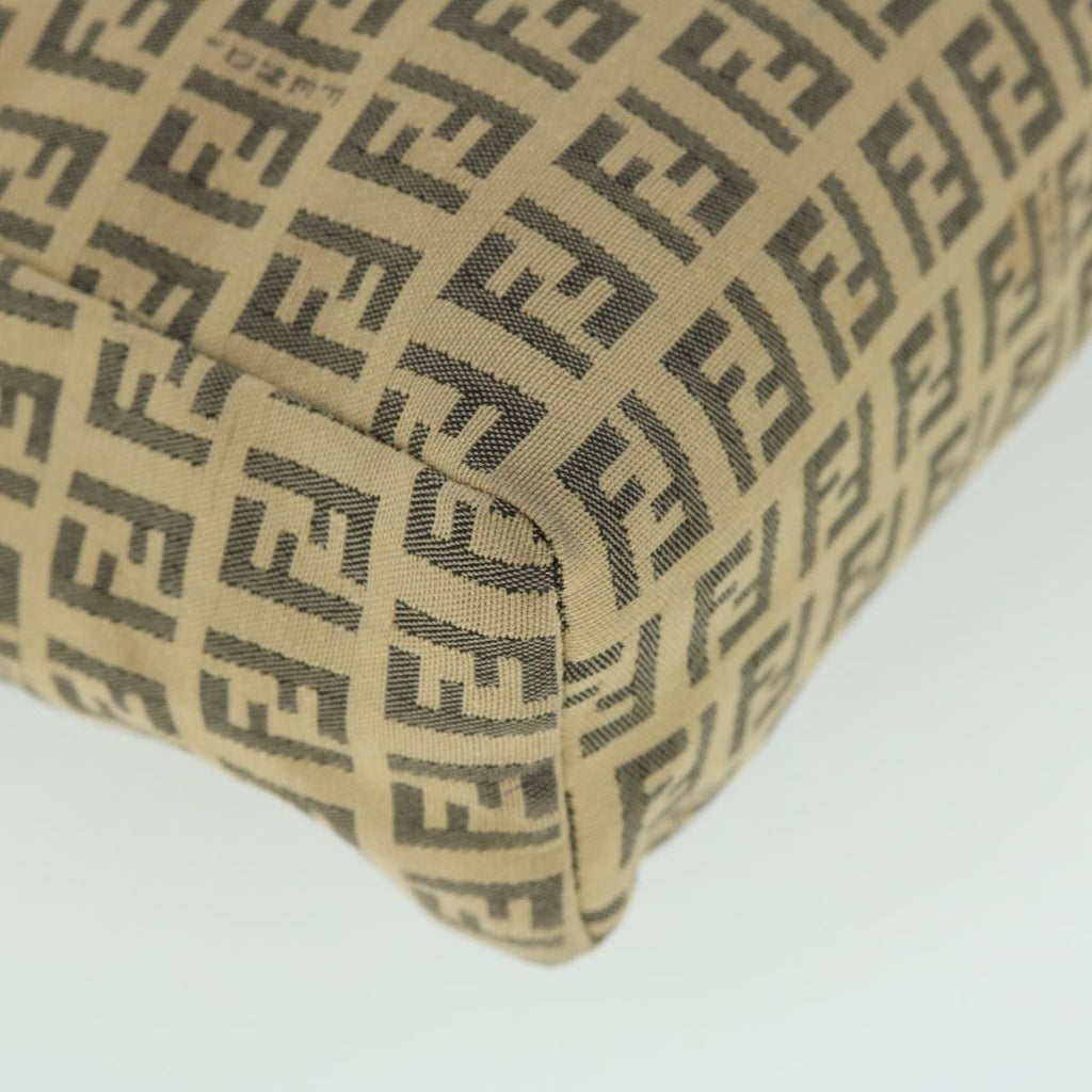 FENDI Zucchino Canvas Hand Bag Beige bs8088