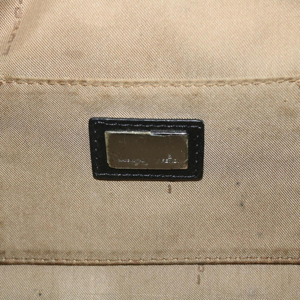 FENDI Zucchino Canvas Hand Bag Beige bs8088