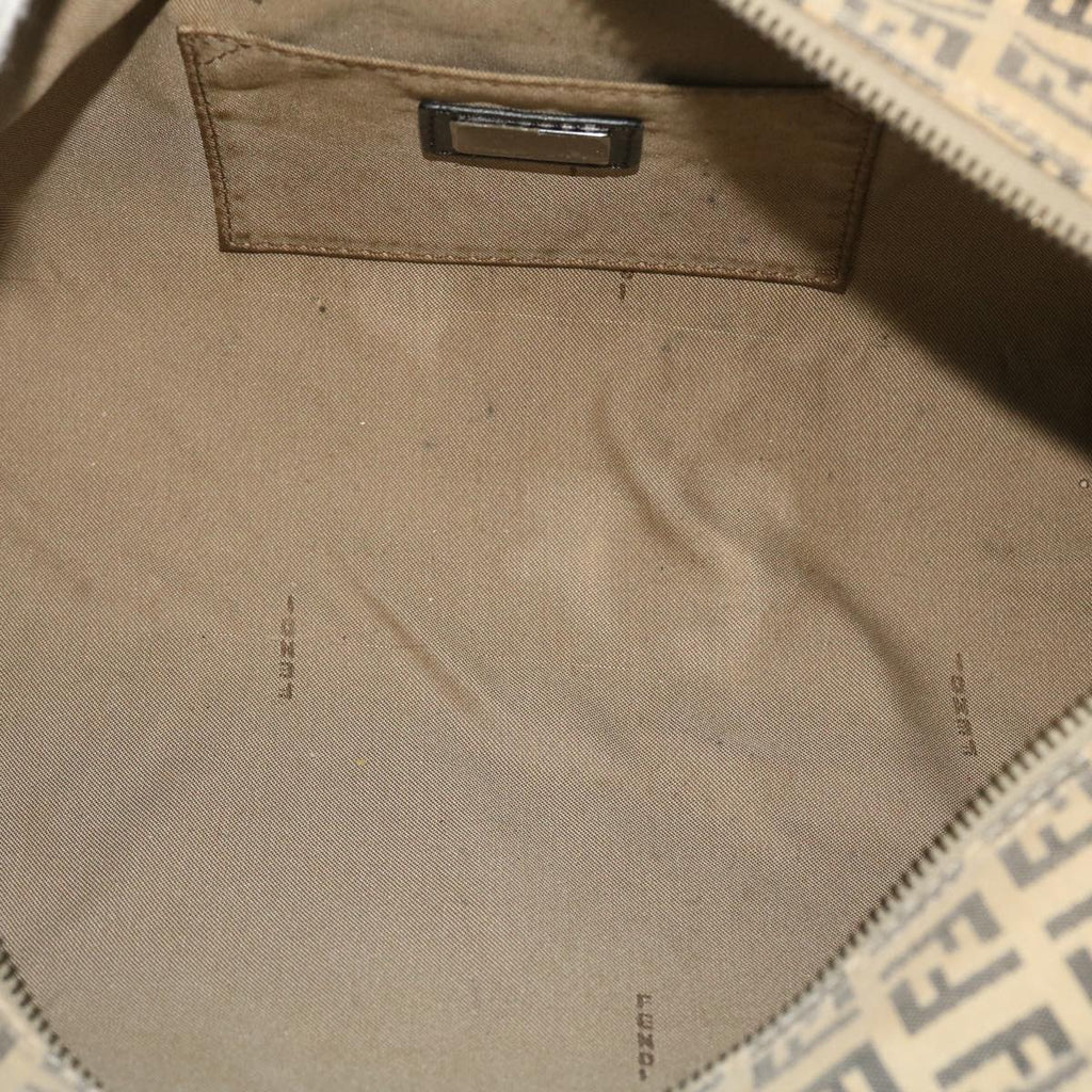 FENDI Zucchino Canvas Hand Bag Beige bs8088