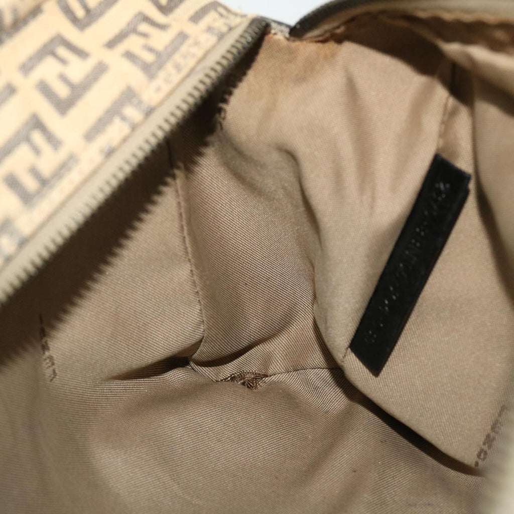 FENDI Zucchino Canvas Hand Bag Beige bs8088