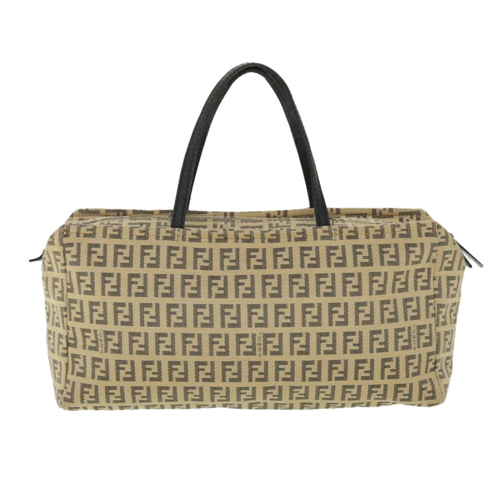 FENDI Zucchino Canvas Hand Bag Beige bs8088