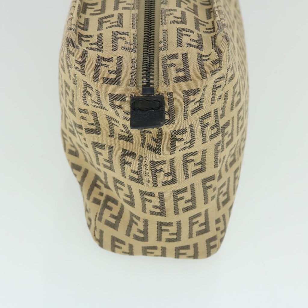FENDI Zucchino Canvas Hand Bag Beige bs8088