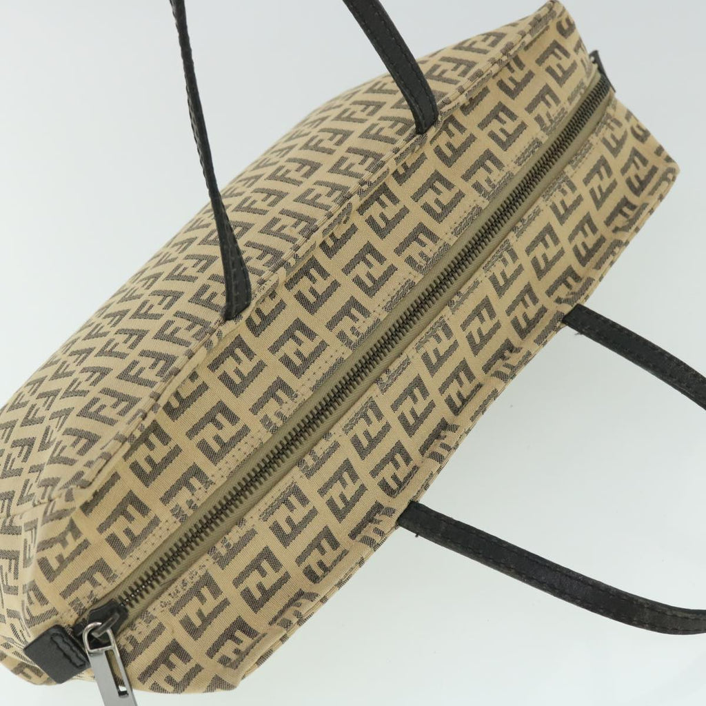FENDI Zucchino Canvas Hand Bag Beige bs8088