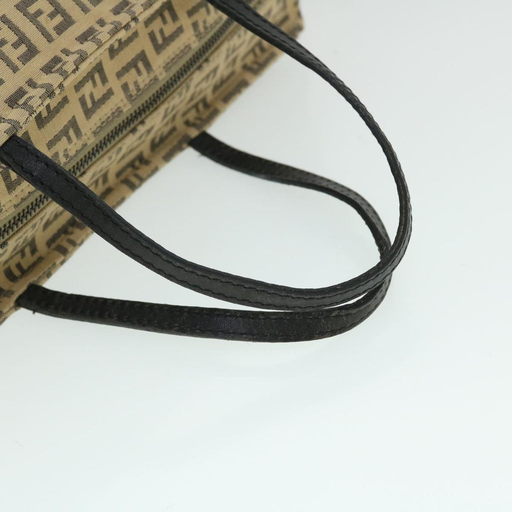 FENDI Zucchino Canvas Hand Bag Beige bs8088