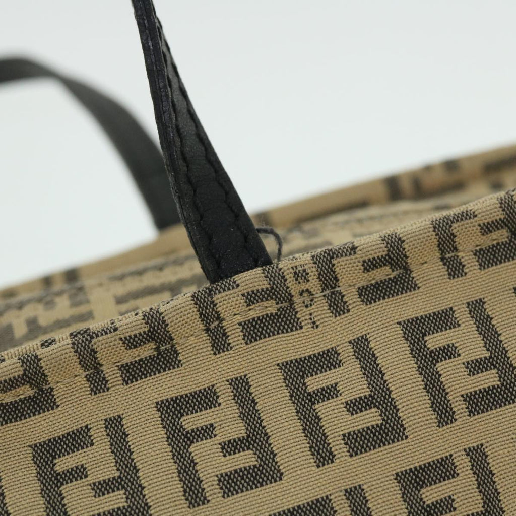 FENDI Zucchino Canvas Hand Bag Beige bs8088