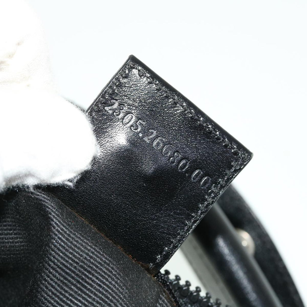 FENDI Hand Bag Nylon Black Brown bs8205