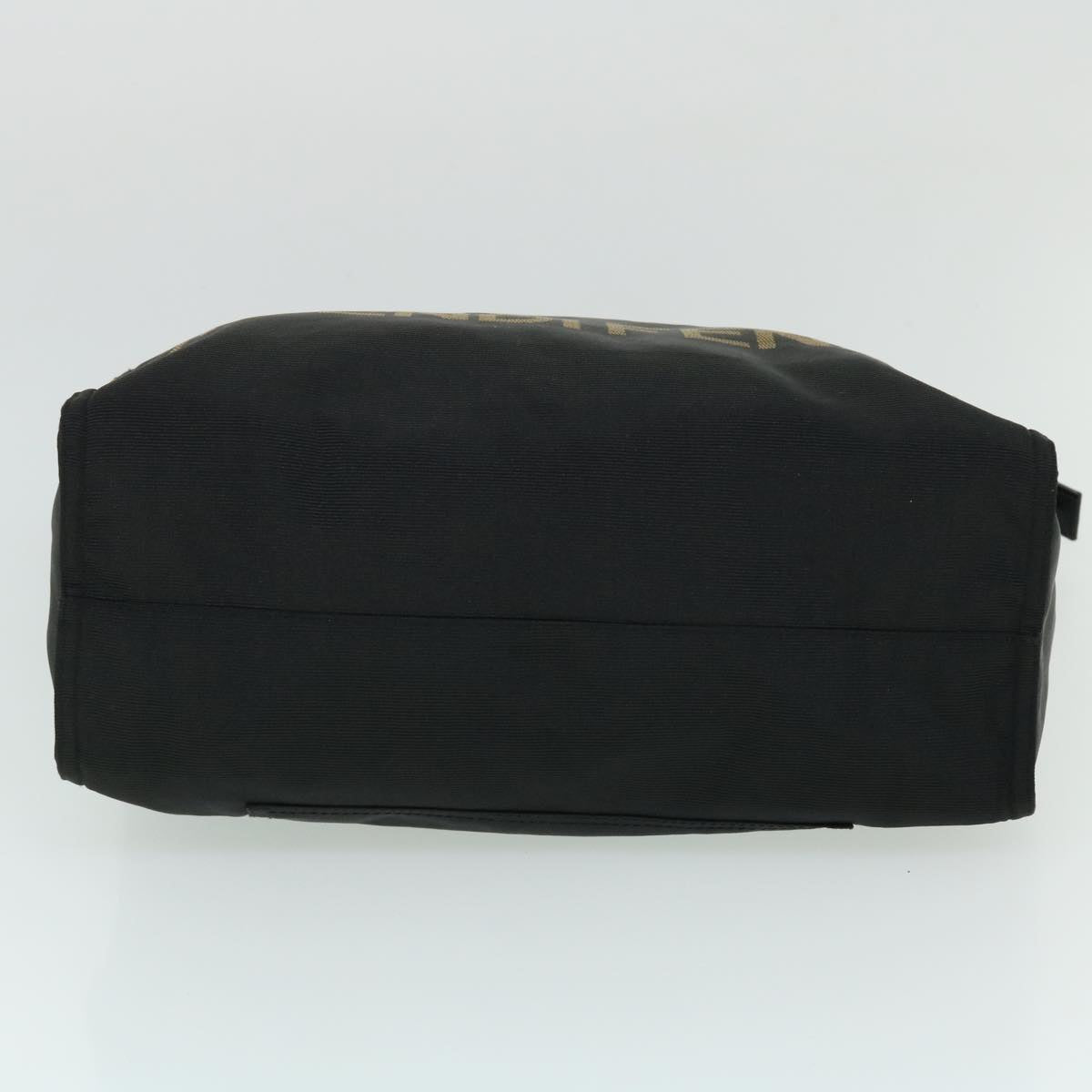 FENDI Hand Bag Nylon Black Brown bs8205