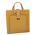 GUCCI Hand Bag Leather Beige bs8249